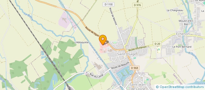 localisation de l'entreprise GARAGE PINASSAUD à SAINT-USAGE