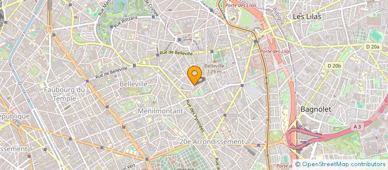 localisation de l'entreprise GARAGE PIXERECOURT à PARIS