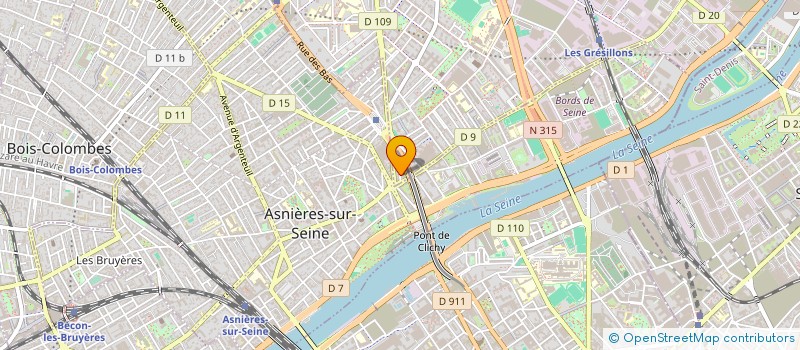 localisation de l'entreprise GARAGE PLACE VOLTAIRE à GENNEVILLIERS