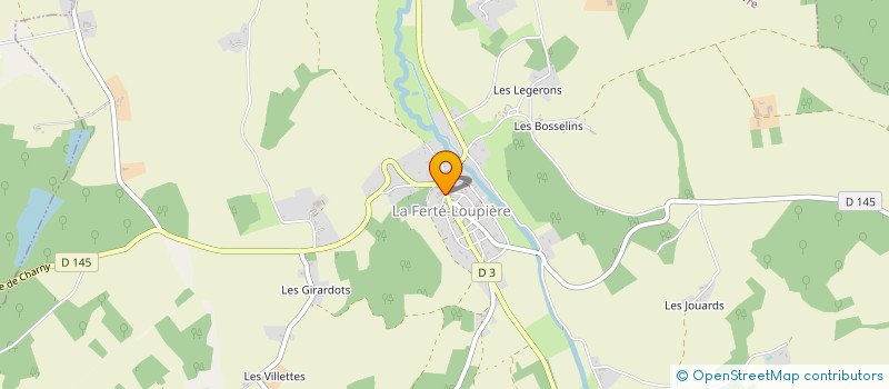 localisation de l'entreprise GARAGE PLANTEFOL à LA FERTE-LOUPIERE