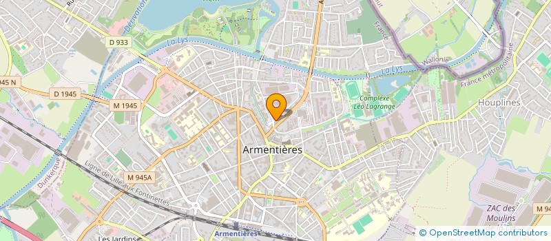localisation de l'entreprise GARAGE PLATTEEUW ET FILS à ARMENTIERES