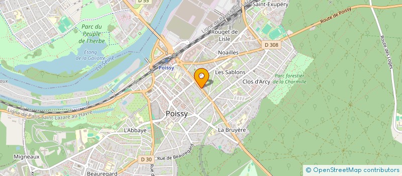 localisation de l'entreprise GARAGE PLUS  POISSY