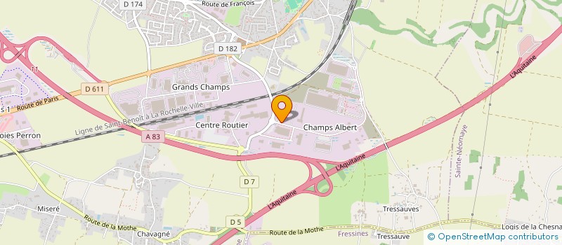 localisation de l'entreprise GARAGE PNALP  LA CRECHE