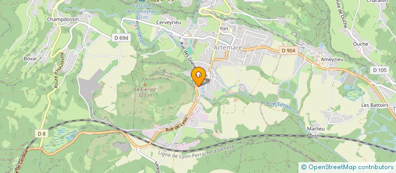 localisation de l'entreprise GARAGE POCHET  ARTEMARE