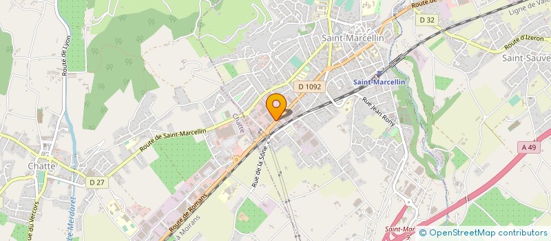 localisation de l'entreprise GARAGE POIDS LOURDS J. MAZZOLENI ET FILS à SAINT-MARCELLIN