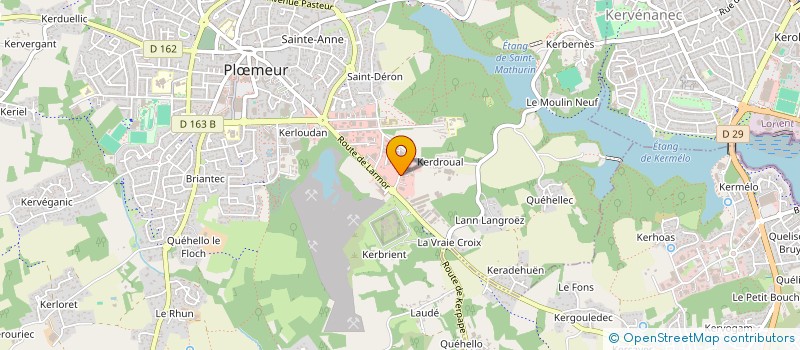localisation de l'entreprise GARAGE POILVEZ à PLOEMEUR