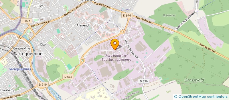 localisation de l'entreprise GARAGE POINSIGNON à SARREGUEMINES