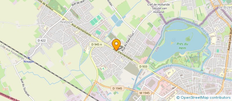localisation de l'entreprise GARAGE POLLET à NIEPPE
