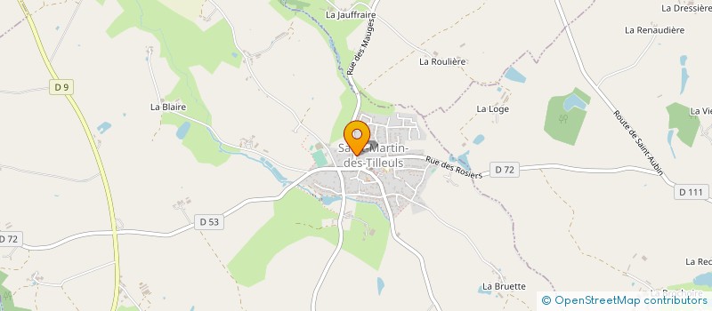 localisation de l'entreprise GARAGE POUPIN  SAINT-MARTIN-DES-TILLEULS