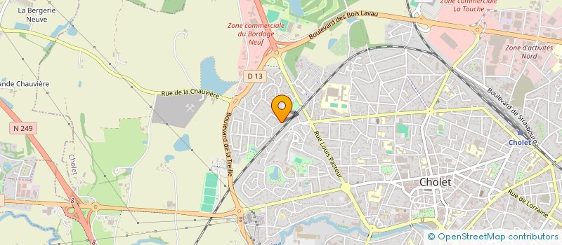 localisation de l'entreprise GARAGE PROD à CHOLET