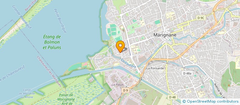 localisation de l'entreprise GARAGE PROVENCE PNEUS  MARIGNANE