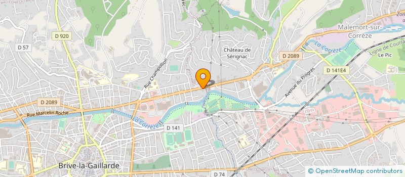 localisation de l'entreprise GARAGE PUYDEBOIS  BRIVE-LA-GAILLARDE