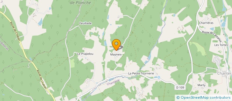 localisation de l'entreprise GARAGE PUYTORAT à SAINT-VINCENT-DE-CONNEZAC