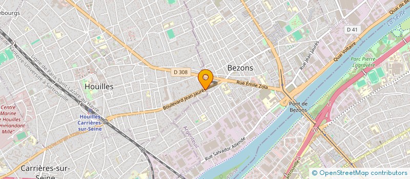 localisation de l'entreprise GARAGE PVM  HOUILLES