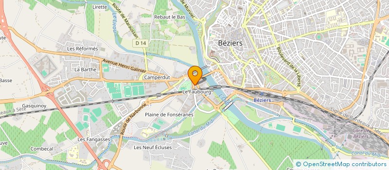 localisation de l'entreprise GARAGE PY à BEZIERS