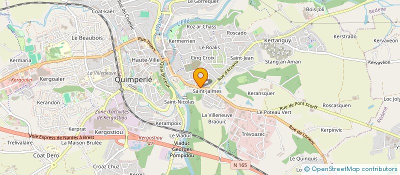 localisation de l'entreprise GARAGE QUIMPERLOIS à QUIMPERLE