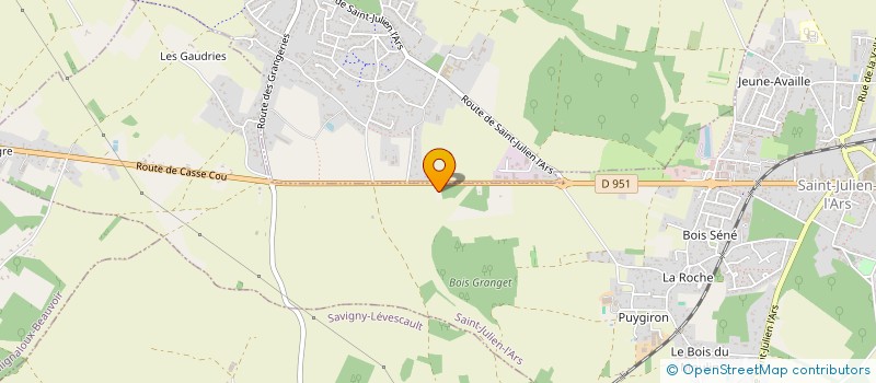 localisation de l'entreprise GARAGE QUINTARD  SEVRES-ANXAUMONT