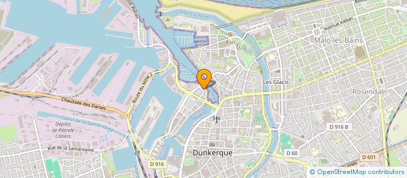 localisation de l'entreprise GARAGE R DUBUS ET CIE à DUNKERQUE