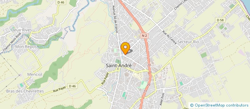 localisation de l'entreprise GARAGE RAC.JM à SAINT-ANDRE