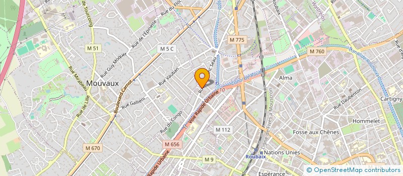 localisation de l'entreprise GARAGE RAE  TOURCOING