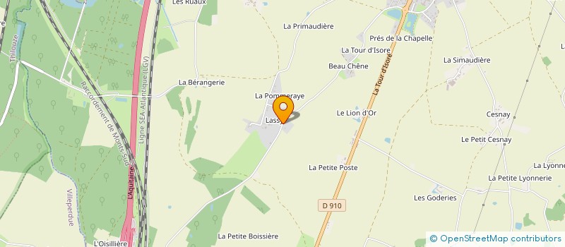 localisation de l'entreprise GARAGE RAFFIN SARL à SORIGNY