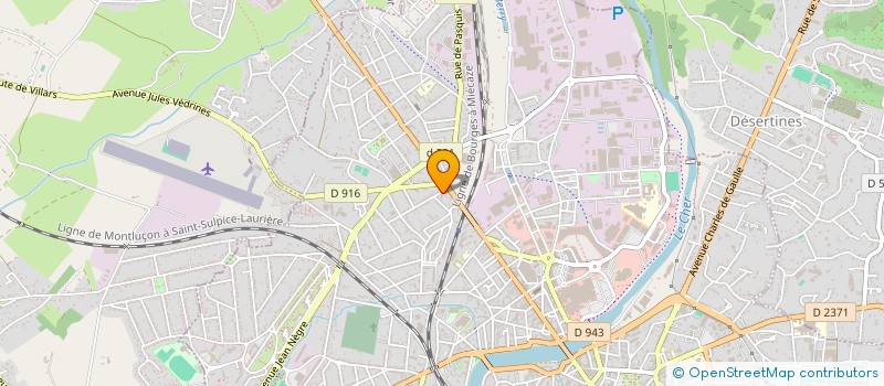 localisation de l'entreprise GARAGE RANCIAT à DOMERAT