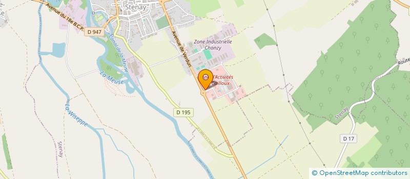 localisation de l'entreprise GARAGE RANGER à STENAY