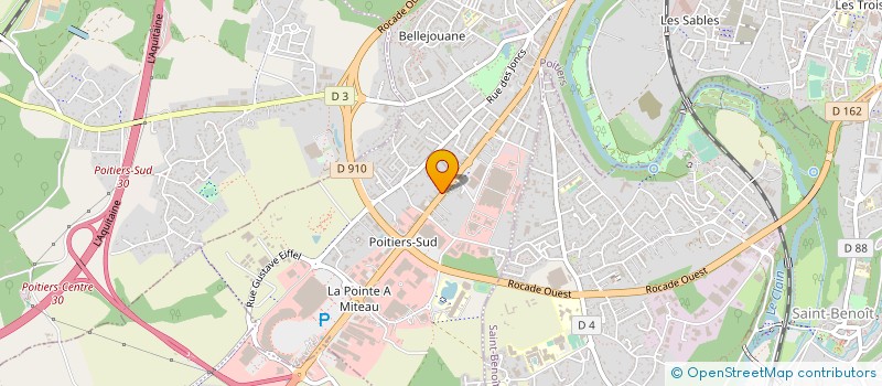 localisation de l'entreprise GARAGE RANGER ET FILS à POITIERS