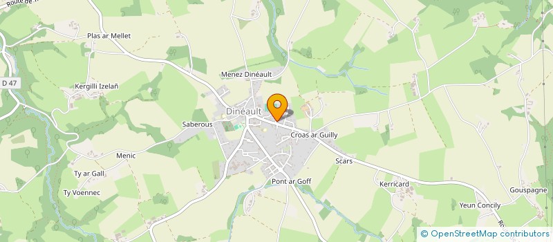 localisation de l'entreprise GARAGE RANNOU  DINEAULT