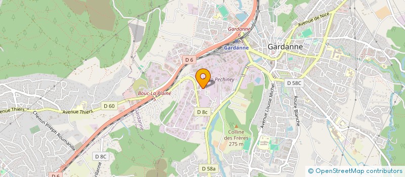 localisation de l'entreprise GARAGE RAPIDE à GARDANNE