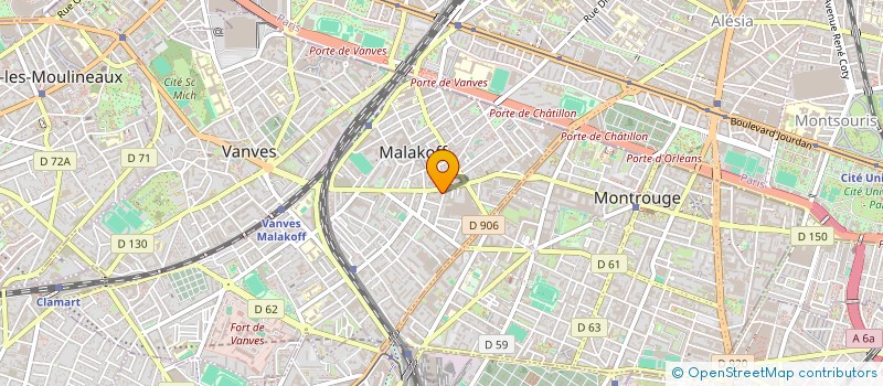 localisation de l'entreprise GARAGE RASPAIL  MALAKOFF