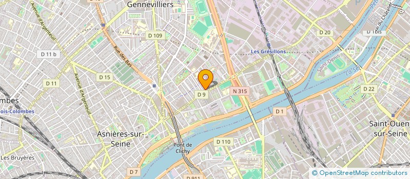 localisation de l'entreprise GARAGE RASU à GENNEVILLIERS