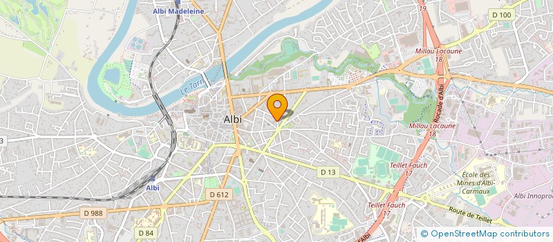 localisation de l'entreprise GARAGE RAUCOULES à ALBI