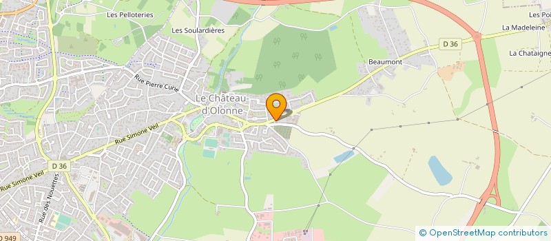 localisation de l'entreprise GARAGE RAVON à LES SABLES D'OLONNE