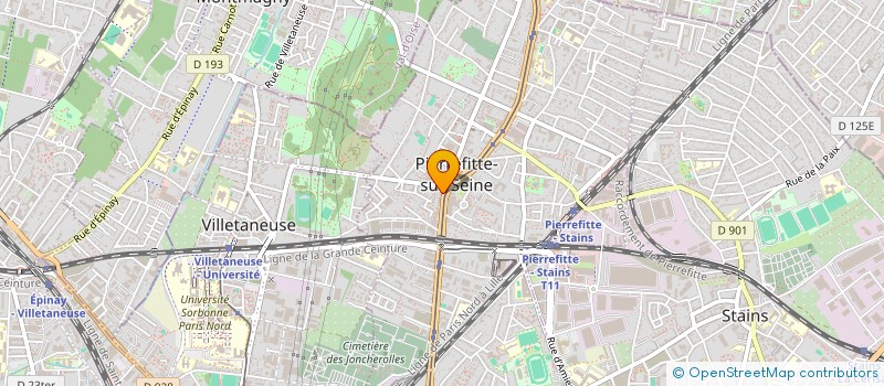 localisation de l'entreprise GARAGE RB AUTO à PIERREFITTE-SUR-SEINE