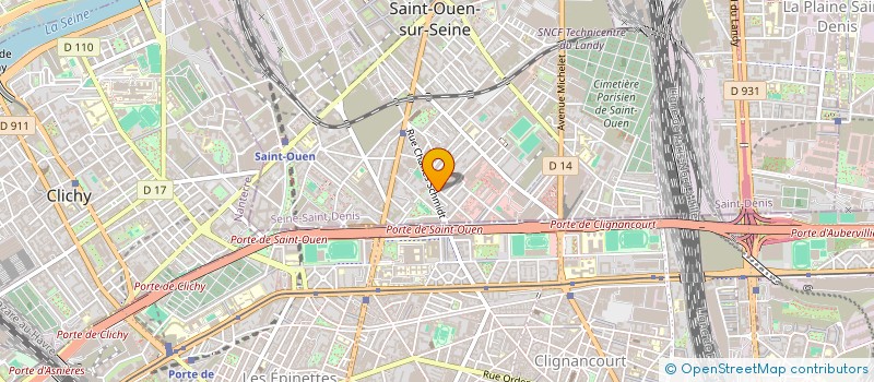 localisation de l'entreprise GARAGE REFH CARS à SAINT-OUEN-SUR-SEINE
