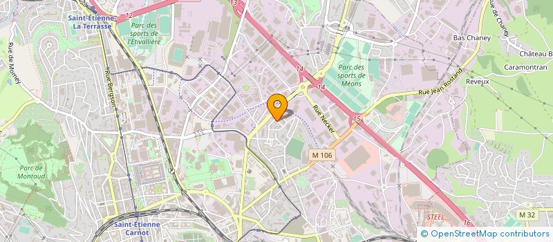 localisation de l'entreprise GARAGE RELAIS DU CROS à SAINT-ETIENNE