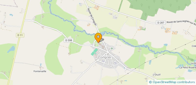 localisation de l'entreprise GARAGE RENIER  CONGRIER