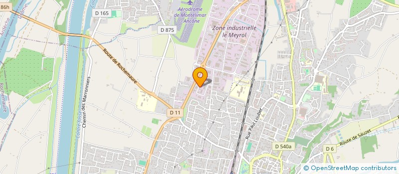 localisation de l'entreprise GARAGE REPAR'AUTO 26  MONTELIMAR