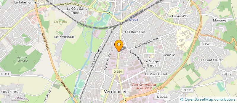 localisation de l'entreprise GARAGE REPAR'AUTO MARCEAU à DREUX