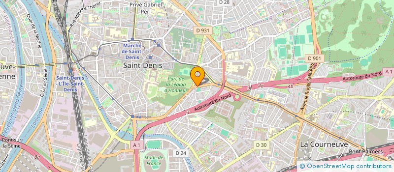 localisation de l'entreprise GARAGE REPARATION DEPANNAGE REMORQUAGE à SAINT DENIS