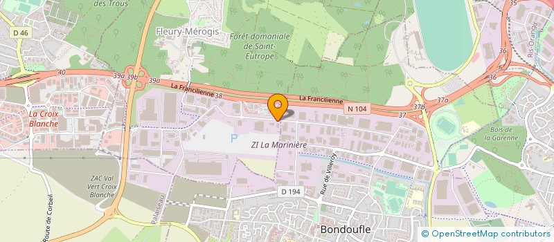 localisation de l'entreprise GARAGE REPARATIONS SERVICES DE L'ESSONNE à FLEURY-MEROGIS