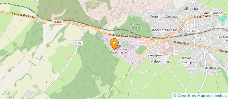 localisation de l'entreprise GARAGE REPROG HAUT DOUBS PERFORMANCE  VALDAHON