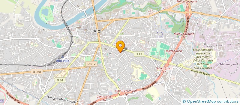 localisation de l'entreprise GARAGE RESSEGUIER à ALBI