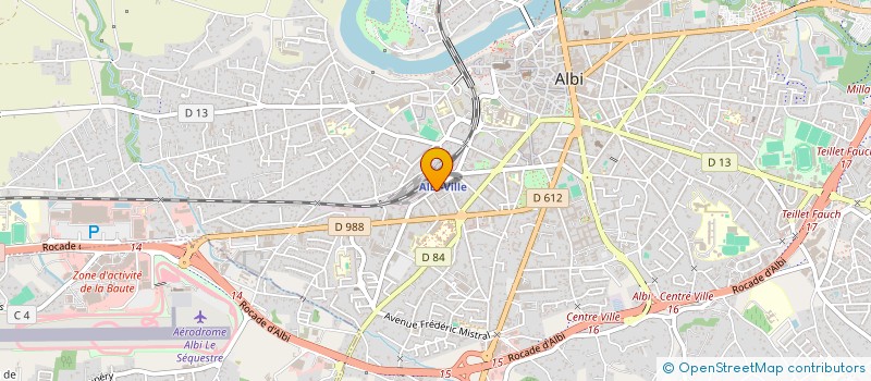 localisation de l'entreprise GARAGE REY  ALBI