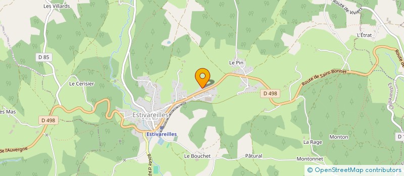 localisation de l'entreprise GARAGE REYMOND  ESTIVAREILLES