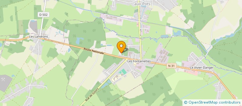 localisation de l'entreprise GARAGE RH AUTO  SAINT-AUBIN-EN-BRAY