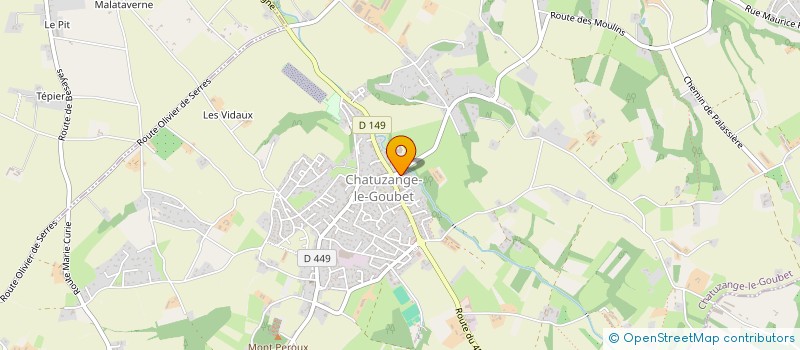 localisation de l'entreprise GARAGE RHONE-ALPES  JAILLANS