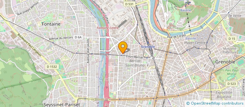 localisation de l'entreprise GARAGE RIBEIRO  SAINT-EGREVE