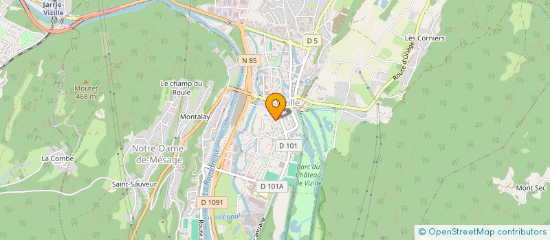 localisation de l'entreprise GARAGE RICARDONE à VIZILLE